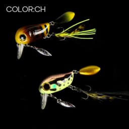 LETOYO 40mm 8g Floating Crankbait Artificial Surface Fishing Bait Crank Wobbler Shallow Topwater Trout Bass Fishing Lures