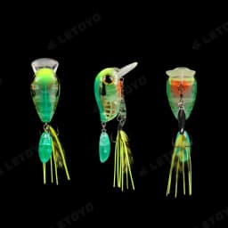 LETOYO 40mm 8g Floating Crankbait Artificial Surface Fishing Bait Crank Wobbler Shallow Topwater Trout Bass Fishing Lures