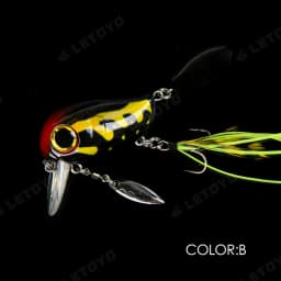 LETOYO 40mm 8g Floating Crankbait Artificial Surface Fishing Bait Crank Wobbler Shallow Topwater Trout Bass Fishing Lures