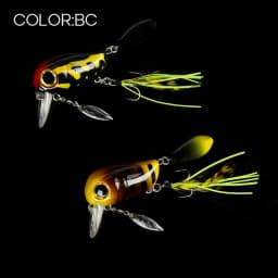LETOYO 40mm 8g Floating Crankbait Artificial Surface Fishing Bait Crank Wobbler Shallow Topwater Trout Bass Fishing Lures