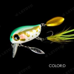 LETOYO 40mm 8g Floating Crankbait Artificial Surface Fishing Bait Crank Wobbler Shallow Topwater Trout Bass Fishing Lures