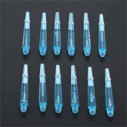 12 Pcs 45/35mm Plastic Darts Professional Darts Shafts 4.5mm Screw Thread Transparent Dart Stems with Stainless Steel O Ring