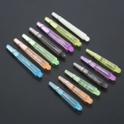 12 Pcs 45/35mm Plastic Darts Professional Darts Shafts 4.5mm Screw Thread Transparent Dart Stems with Stainless Steel O Ring