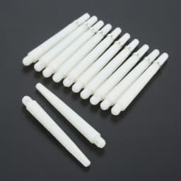 12 Pcs 45/35mm Plastic Darts Professional Darts Shafts 4.5mm Screw Thread Transparent Dart Stems with Stainless Steel O Ring