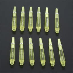 12 Pcs 45/35mm Plastic Darts Professional Darts Shafts 4.5mm Screw Thread Transparent Dart Stems with Stainless Steel O Ring