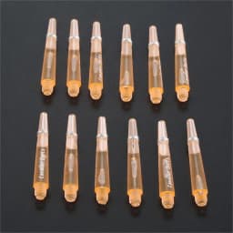 12 Pcs 45/35mm Plastic Darts Professional Darts Shafts 4.5mm Screw Thread Transparent Dart Stems with Stainless Steel O Ring