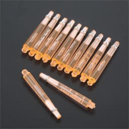12 Pcs 45/35mm Plastic Darts Professional Darts Shafts 4.5mm Screw Thread Transparent Dart Stems with Stainless Steel O Ring