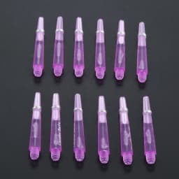 12 Pcs 45/35mm Plastic Darts Professional Darts Shafts 4.5mm Screw Thread Transparent Dart Stems with Stainless Steel O Ring