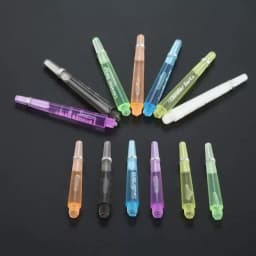 12 Pcs 45/35mm Plastic Darts Professional Darts Shafts 4.5mm Screw Thread Transparent Dart Stems with Stainless Steel O Ring