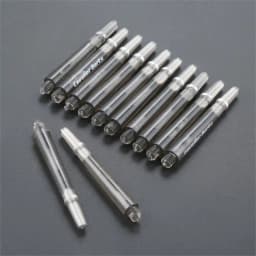 12 Pcs 45/35mm Plastic Darts Professional Darts Shafts 4.5mm Screw Thread Transparent Dart Stems with Stainless Steel O Ring