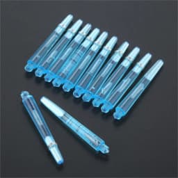 12 Pcs 45/35mm Plastic Darts Professional Darts Shafts 4.5mm Screw Thread Transparent Dart Stems with Stainless Steel O Ring