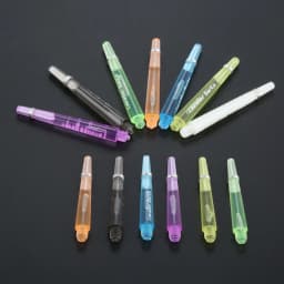 12 Pcs 45/35mm Plastic Darts Professional Darts Shafts 4.5mm Screw Thread Transparent Dart Stems with Stainless Steel O Ring