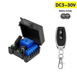 433Mhz RF Remote Control Wireless Switch DC 5V 12V 24V 1CH RF Relay Receiver and 2CH Transmitter For Door Electromagnetic Lock