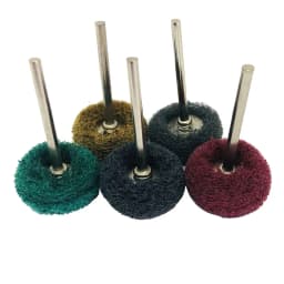 10pcs Mini Drill Abrasive Brush Nylon Buffing Polishing Wheel with 3mm/2.35mm Shank for Dremel Rotary Tool Accessories Set