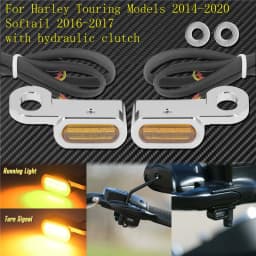 Motorcycle Mini LED E Mark Turn Signal Light Running Indicator Lamp For Harley Touring Street Road Glide Softail Sportster XL883