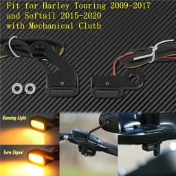 Motorcycle Mini LED E Mark Turn Signal Light Running Indicator Lamp For Harley Touring Street Road Glide Softail Sportster XL883