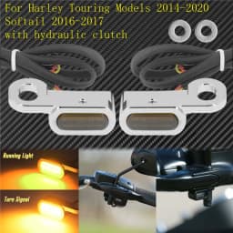 Motorcycle Mini LED E Mark Turn Signal Light Running Indicator Lamp For Harley Touring Street Road Glide Softail Sportster XL883