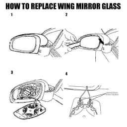 For BMW E90 Mirror Heated Side Mirror Glass Rearview Mirror For E92 E91 E93 E82 E88 E86 E85 Z4 51167157247 51167157246