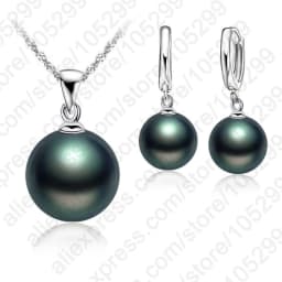 Genuine 925 Sterling Silver Bridal Jewelry Sets Pearl Fashion Jewelry Women Girls Engagement Anniversary Fine Gift Wholesale