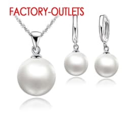 Genuine 925 Sterling Silver Bridal Jewelry Sets Pearl Fashion Jewelry Women Girls Engagement Anniversary Fine Gift Wholesale