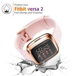 Screen Protector Tpu Case for Fitbit Versa 2 Versa 3 Versa Lite Waterproof Smartwatch Shell Bumper Cover for Fitbit Versa Sense