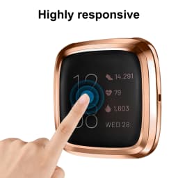 Screen Protector Tpu Case for Fitbit Versa 2 Versa 3 Versa Lite Waterproof Smartwatch Shell Bumper Cover for Fitbit Versa Sense