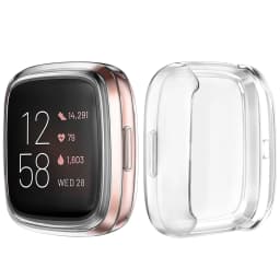 Screen Protector Tpu Case for Fitbit Versa 2 Versa 3 Versa Lite Waterproof Smartwatch Shell Bumper Cover for Fitbit Versa Sense