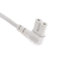 EU Euporean 2 Prong Plug to IEC320 C7 Figure 8 Angle Adapter Power Extension Cable Cord for Samsung Philips Sony LED TV