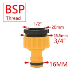 Garden Hose Quick Connector 1/2 3/4 1 Inch Pipe Coupler Stop Water Connector 32/20/16mm Repair Joint Irrigation System