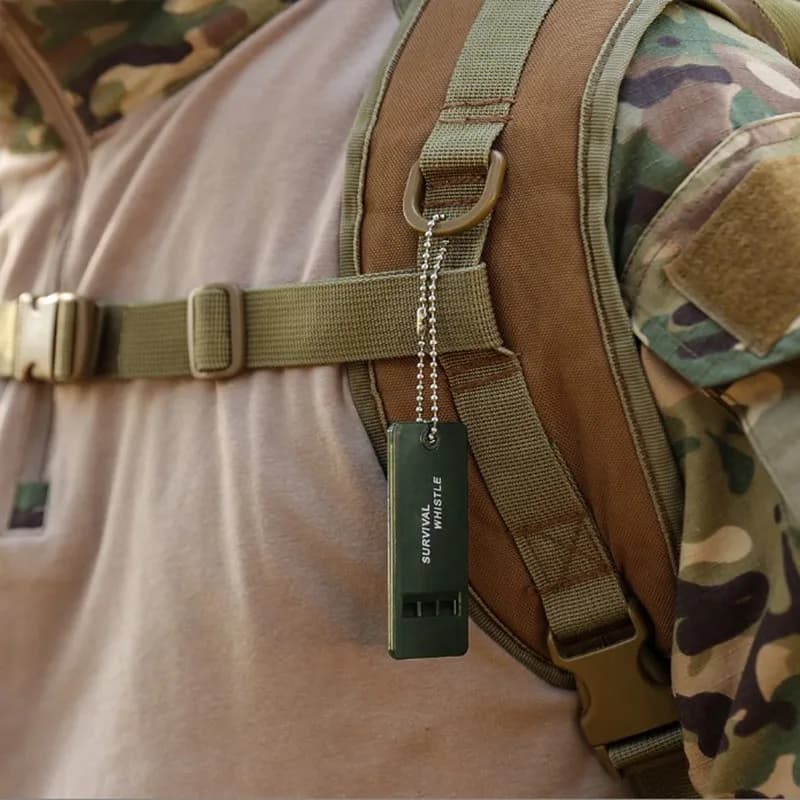 1pc Survival Whistle First Aid Kits Outdoor Emergency Signal Rescue Camping Hiking Outdoor Sport Referee Multiple Audio