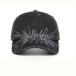 Hot-selling 2 Styles Washed Cotton Baseball Cap With Printed Distressed Soft Top Denim Hat Vintage Hat For Men & Women