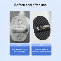 20264-piece Door Lock Covers - Universal Shock Absorbing, Noise Reducing, Waterproof and Easy to Install