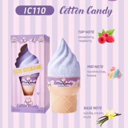 Gourmet Dessert Perfume Spray,Chocolate Cookie/Cotton Candy/Caramel Popcorn Fragrance Mist,Sweet Women Strawberry Vanilla Scent