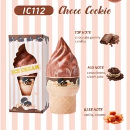 Gourmet Dessert Perfume Spray,Chocolate Cookie/Cotton Candy/Caramel Popcorn Fragrance Mist,Sweet Women Strawberry Vanilla Scent