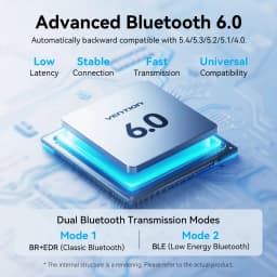 Vention USB Bluetooth 6.0 Adapter Wireless USB Dongle Receiver Bluetooth 5.4 For Mouse Keyboard Music Audio Transmitter PC Lapto