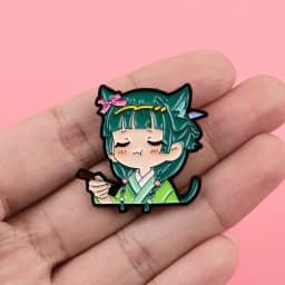 2pcs Cute Anime Enamel Pin Cartoon Brooch For Coat Women's Brooches Fashion Lapel Badges Jewelry Gift for Friends