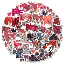 60pcs Kasane Teto Sticker Anime Figures Manga Cartoon Kawaii Waterproof Graffiti Stickers Phone Journaling Water Cup Decor Props