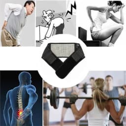 Unisex Magnetic Back Support Belt Adjustable Heating Self Therapy Back Waist Support Belt Lumbar Brace Massage Band Health Care