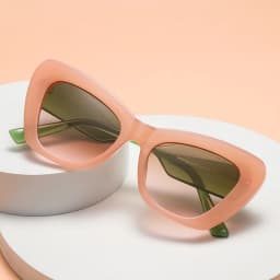 Personality Color Matching Fashion Cat-eye Sunglasses Retro Cross Border Gradient Candy Colored Sunglasses