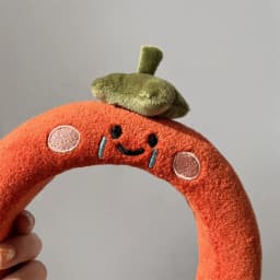 Kawaii Cute Fruit Face Wash Headband Accessories Home Cartoon Plush Sponge Makeup Headband Gift