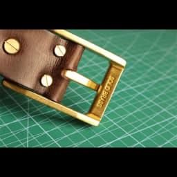 Retro Brass Buckle Handmade Distressed Men's Belt Modern and Versatile Cowhide Amekaji Style Belt