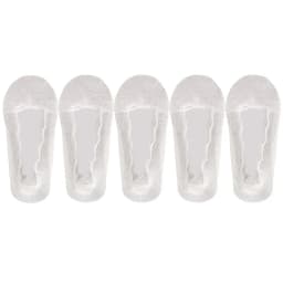 5 Pairs/Lot Socks Women's Lace Invisible Summer Transparent Short No-Show Ankle Set White Low Cut Silicone Non-Slip Boat Sock