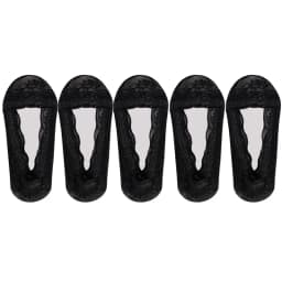 5 Pairs/Lot Socks Women's Lace Invisible Summer Transparent Short No-Show Ankle Set White Low Cut Silicone Non-Slip Boat Sock
