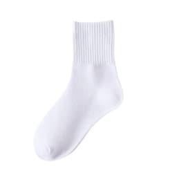 5 Pairs Kids Socks Breathable Comfortable For Boys Girls White Black Sport Socks