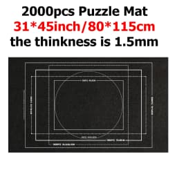 Puzzle Storage Blanket Children Puzzle Toys Multiple Specifications with Bag Portable Parent-child Early Education Gifts TMZ