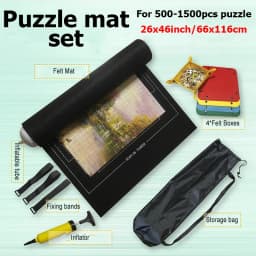 Puzzle Storage Blanket Children Puzzle Toys Multiple Specifications with Bag Portable Parent-child Early Education Gifts TMZ