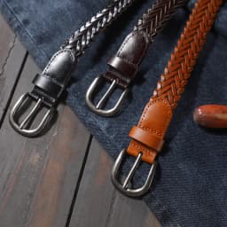 Woven perforated waistband for women, retro, minimalist, needle buckle, casual and versatile student belt, jeans, fashionable be