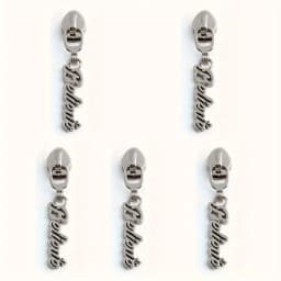 5pcs 45mm/50mm/52mm 5# nylon metal heart cat letter zipper pull heart-shaped Believe clothes shoes shoulder bag pull card