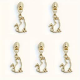 5pcs 45mm/50mm/52mm 5# nylon metal heart cat letter zipper pull heart-shaped Believe clothes shoes shoulder bag pull card