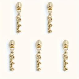 5pcs 45mm/50mm/52mm 5# nylon metal heart cat letter zipper pull heart-shaped Believe clothes shoes shoulder bag pull card